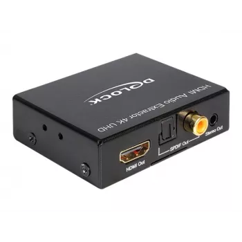 HDMI Stereo / 5.1 Channel Audio Extractor 4K, Adapter black