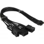 PCIe power adapter INTER-TECH GPU-02 12‑pin to 3×8‑pin (34 cm cable)