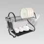 Freestanding drainer stand Maestro MR-1025, metal countertop drainer, black, width 430 mm