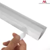 Cable flex tube MACLEAN MCTV-575 for floor, white, 1.5 m, width 43 mm, height 2.3–3.2 cm