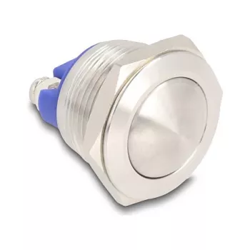 Push Button DELOCK 19 mm, 2 x screw terminal, model 22041