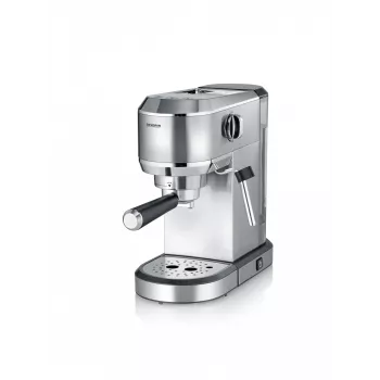 Espresso machine SEVERIN Newspresa KA 5997 — semi-automatic, 1 L water tank, 1350 W, ground coffee input, black/brushed steel/chrome