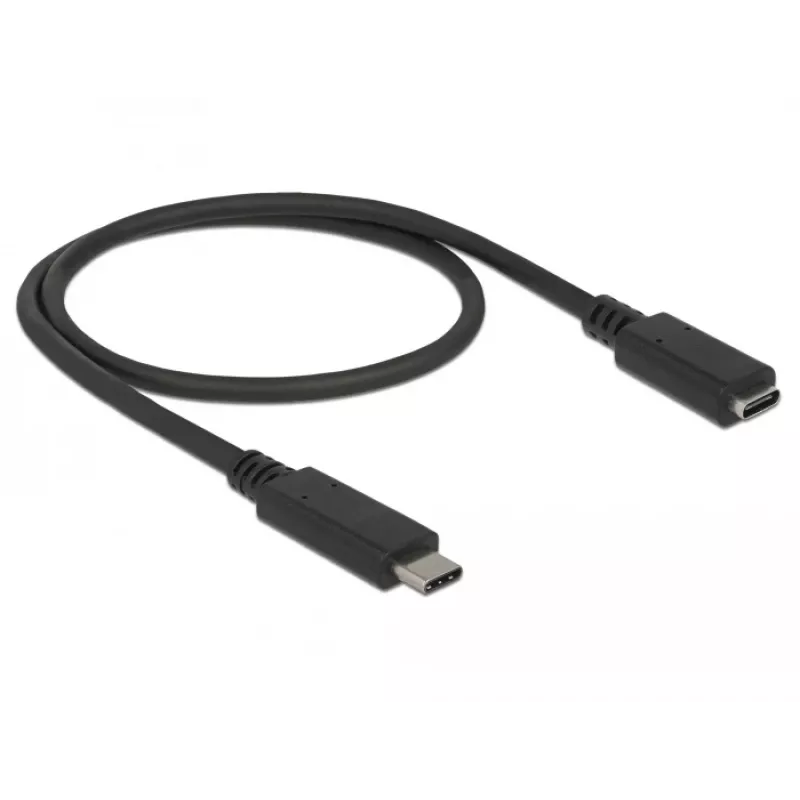 USB Cable DeLOCK 85532 USB 3.2 Gen 1 0.5m USB C Black