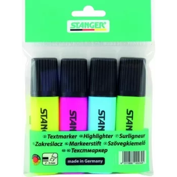 STANGER highlighter, 1-5 mm, set 4 pcs 180009000