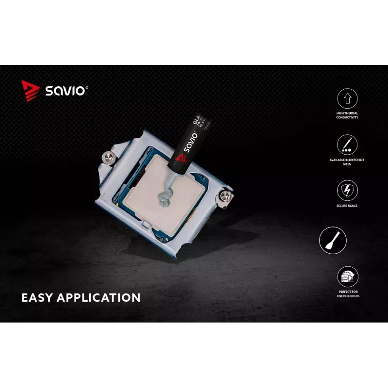 Thermal paste SAVIO TG-03 13.5 W/m·K, 2 g — thermal interface compound