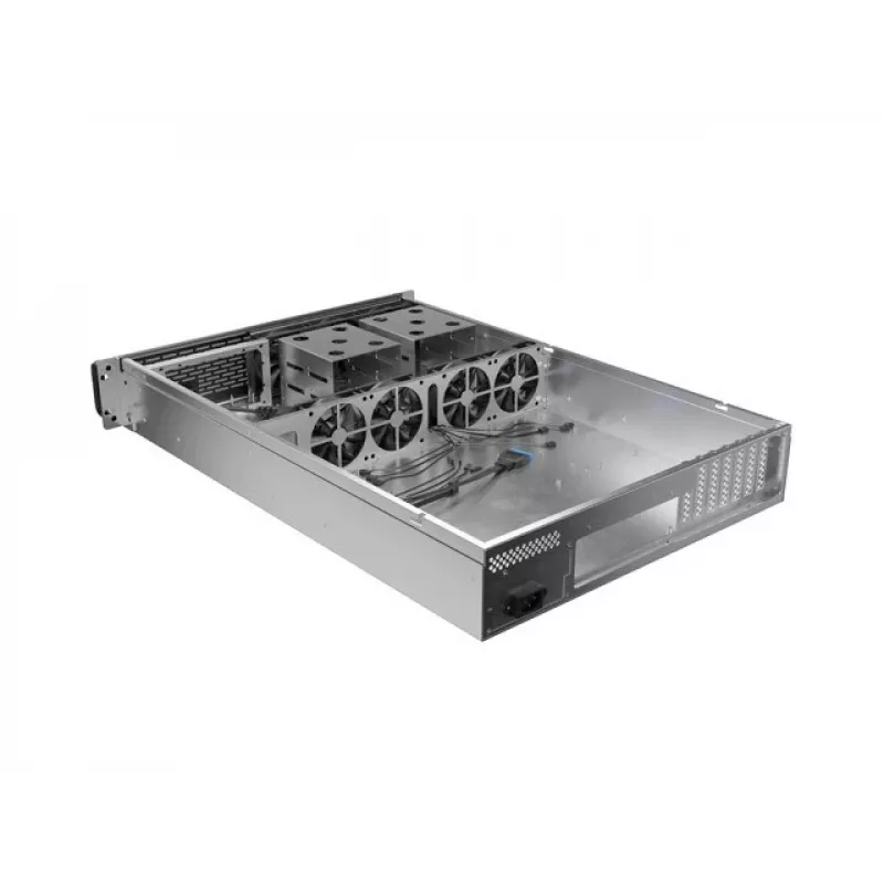 Lanberg SC01-6502-12B 2U Rackmount Server Chassis E-ATX 7 Fans Black