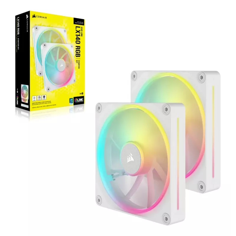 Fan Corsair CO-9051032-WW 14 cm 2 pcs 2000 RPM White