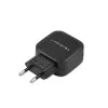 AC Indoor Charger QOLTEC 50186 for Smartphone and Tablet, 5 V 3.4 A, 17 W, 2× USB, Black