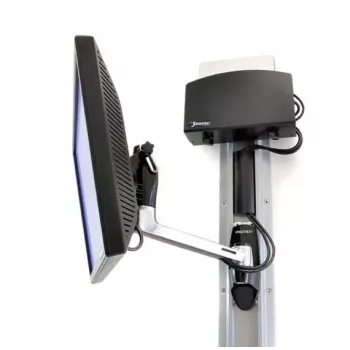 Ergotron LX HD wall mount Swing Arm - Mounting Kit (swing arm, knob) for TV (tilt and swivel) - Aluminium - Screen Size: to 106,7 cm (to 106,70cm (42) ) - mounting hardware