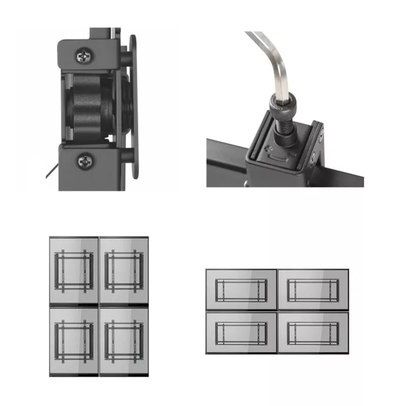 TV Video Wall Bracket MACLEAN MC-845 VESA 600x400mm mount for displays