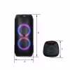 Portable speaker MANTA ATTIS SPK0802 120W, Bluetooth, wired input, rechargeable, FM, LED lights