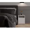 GALAX 30/1D WHITE BEDSIDE TABLE