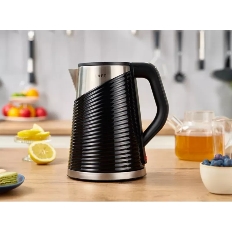 Electric kettle LAFE 1.8L 2200W Elegant Black