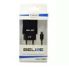 Travel charger Beline Beli0011 — 2×USB ports, microUSB cable, 2A output, black