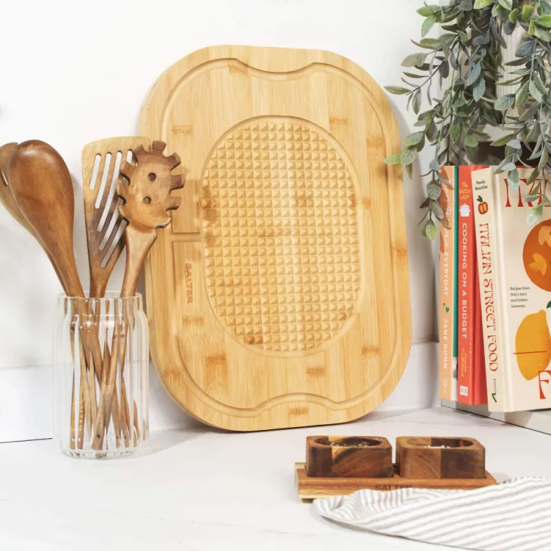 Cutting Board Salter BW072712EU7 Bamboo material, rectangular kitchen board