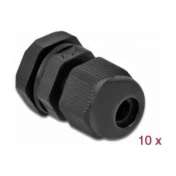 Cable Gland DeLOCK 60192 Black Plastic 10 pc(s)