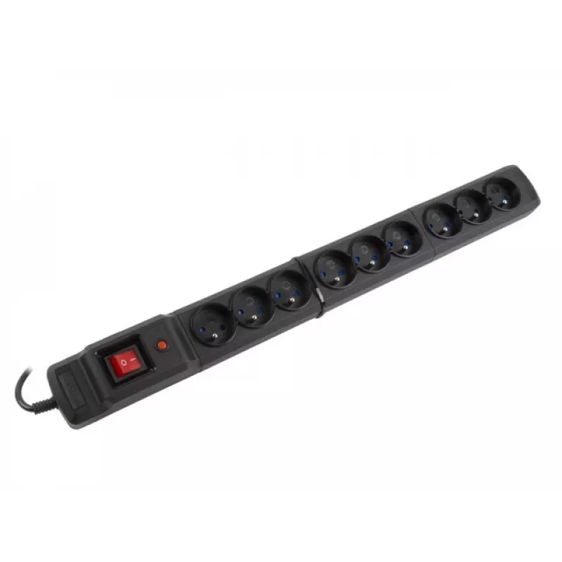 Surge Protector Armac M9/15/CZ Black 9 AC Outlets 250V 1.5m