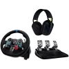 LOGITECH G29 EU + G435 Black Gaming Controller Aluminium Black USB Steering wheel + pedals + headset PC