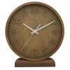 NeXtime klok 5192gs Wood Wood Small, 22x20 cm, Wall, Wood, Gray