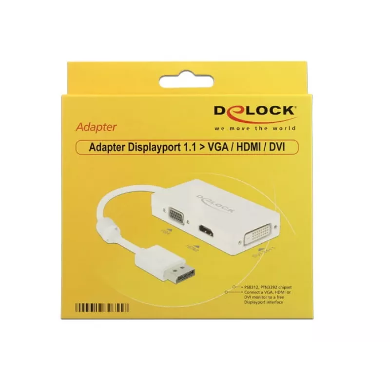 Cable DeLOCK 0.16m DisplayPort VGA HDMI DVI-D