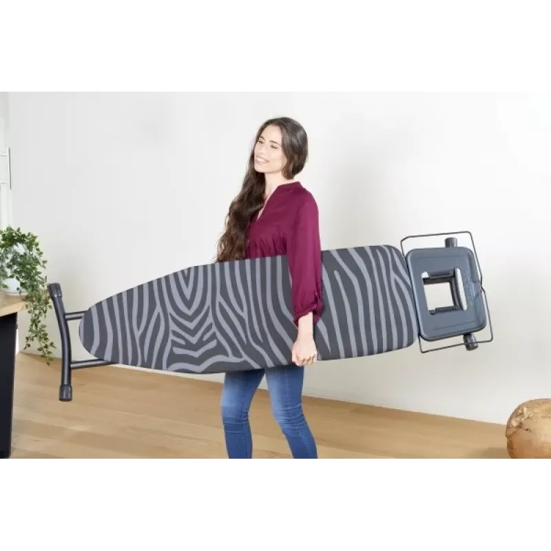 Full-size ironing board Taurus 994178000 — 410 x 1250 mm, adjustable height up to 930 mm, cotton cover, black