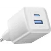 Vention 30W - charger with GaN technology, 1x USB-A, 1x USB-C (white)