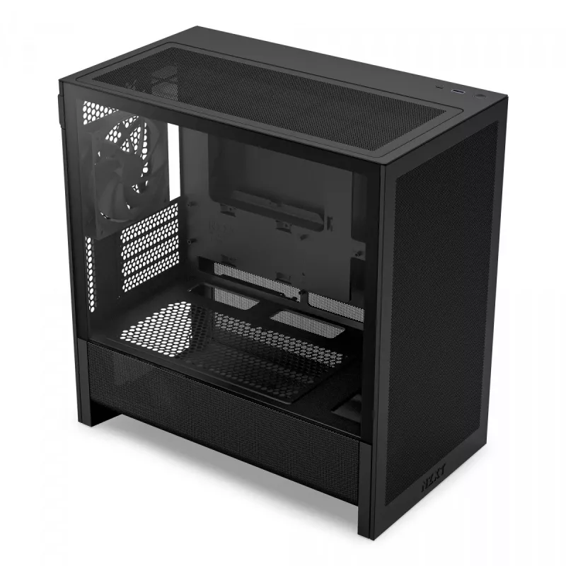NZXT H3 Flow Micro ATX Airflow Case - Black