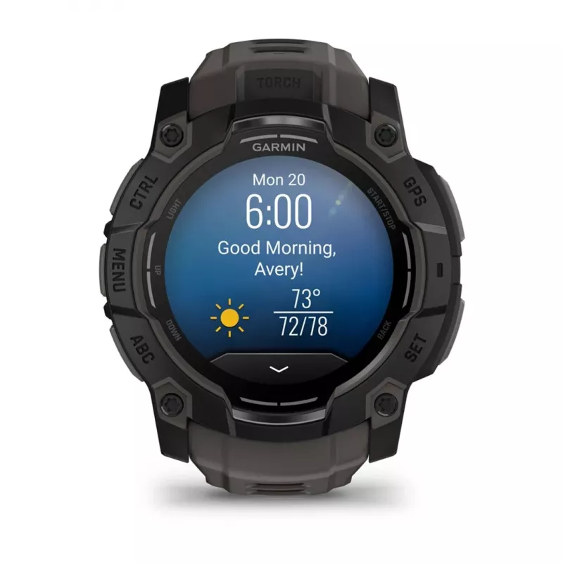 Garmin Instinct 3 AMOLED 3.3 cm (1.3) 50 mm Digital 416 x 416 pixels Touchscreen Black GPS (satellite)