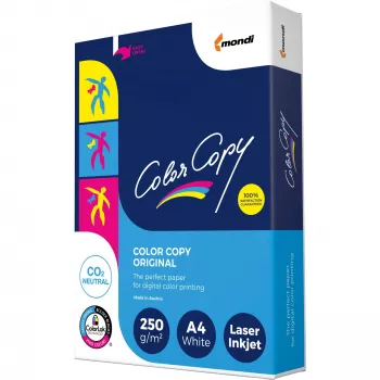 Paper copier office Mondi Color Copy 8687A25 (A4; 250g/m2; 125 sheets; white paper; satin)
