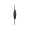 Wired gaming headset GEMBIRD GHS-05-B, circumaural, 20–20000 Hz, 2 m cable, 250 g, black/blue