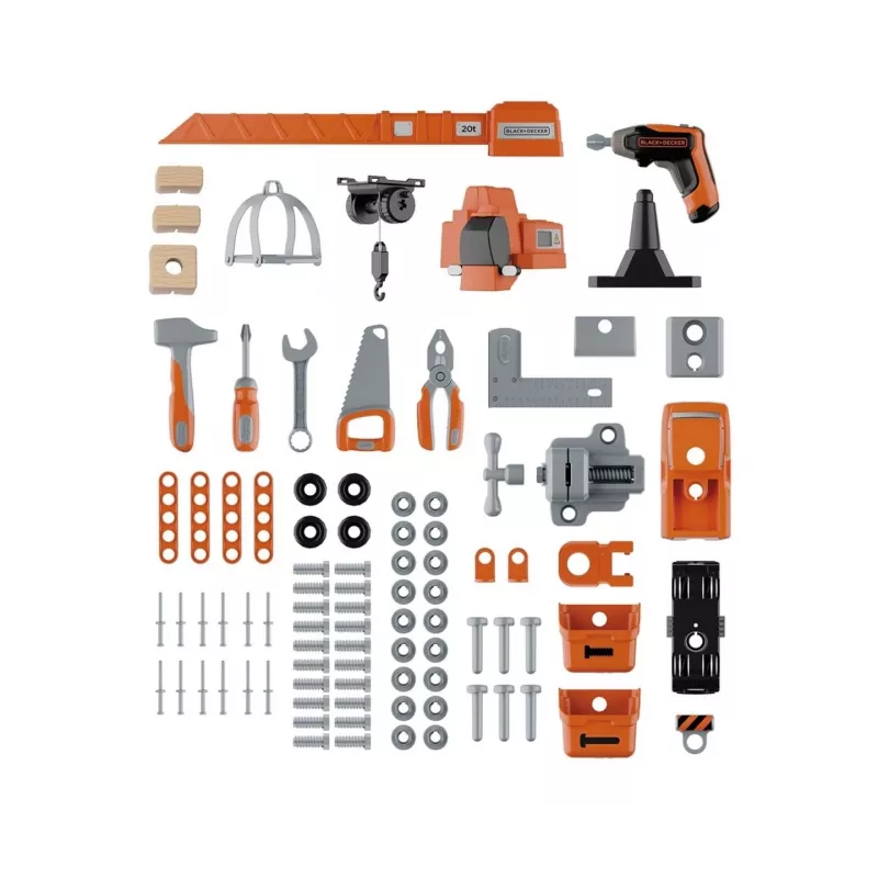 Children's Workshop Toy SMOBY Bricolo Builder 7600360741 - Construction Tools Set for Role Play