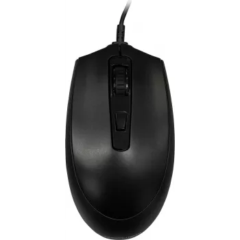 Wired USB mouse LC-Power LC-M721B — black, optical, ergonomic design