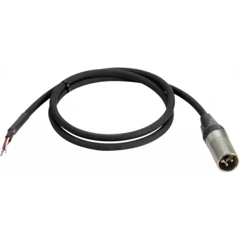 DMX cable 3-pin PSSO 30227838 with 3-pin male connector and open cable ends