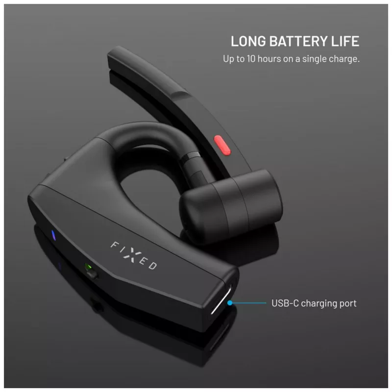Over-ear headphones FIXED Talk Pro Black by FIXED — wired headset for calls and music