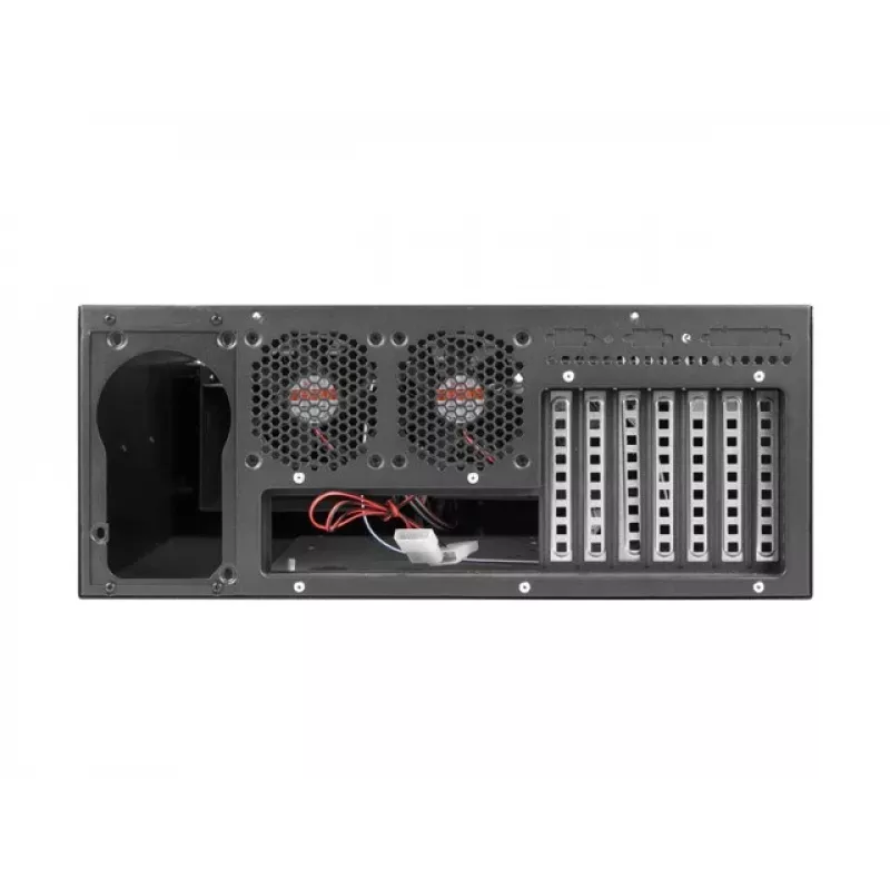 Lanberg SC01-4504-10B Rackmount Server Chassis ATX 450/10 19 inch/4U, Black