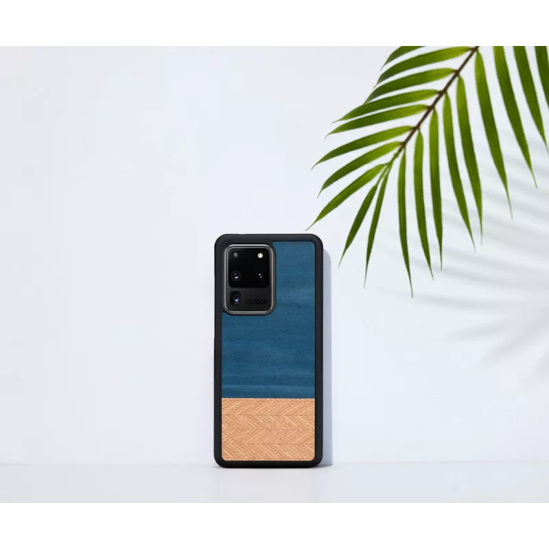Protective smartphone case Man and Wood Galaxy S20 Ultra Denim Black