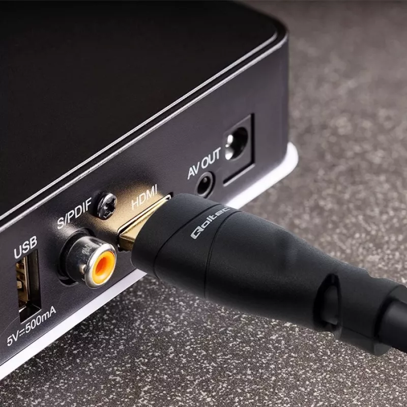 HDMI 2.1 cable QOLTEC 5 m — 48 Gbit/s, 8K@60Hz, 26AWG, gold-plated connectors