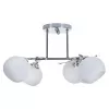 Classic chandelier pendant ceiling lamp Activejet IRMA nickel 5xE27 for living room