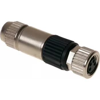 Harting 21 02 151 2405 Wire Connector M8-S Black - Nickel (21 02 151 2405)