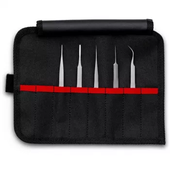 Tweezers Knipex 92 00 02 Stainless Steel Pointed Curved Straight