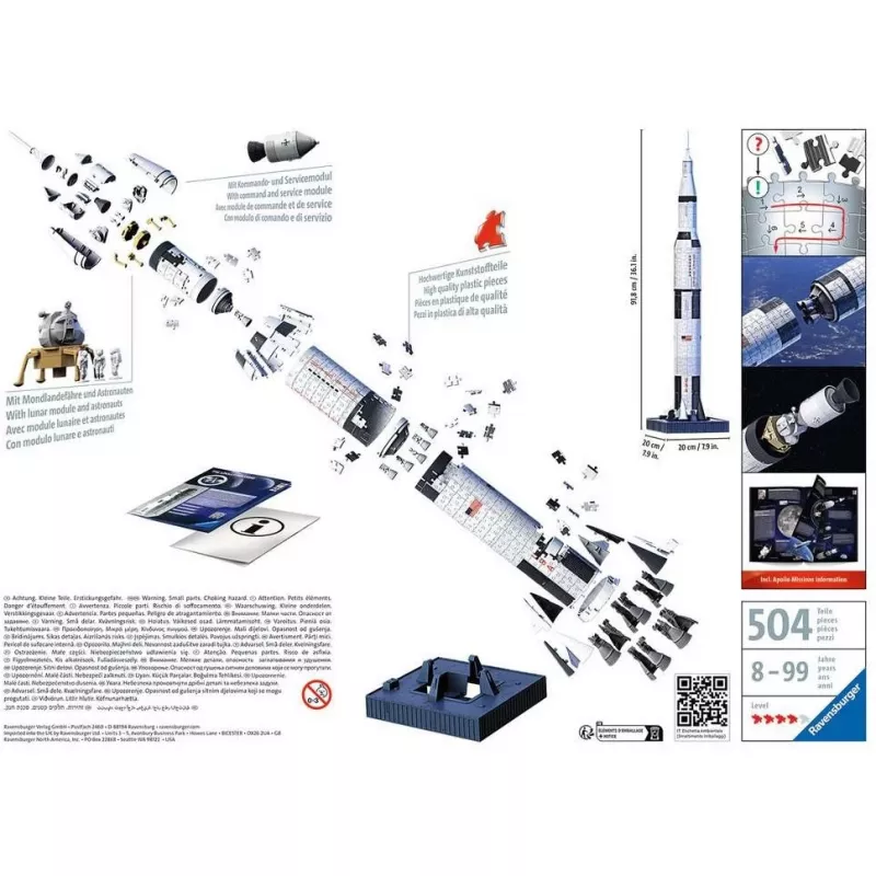 3D Puzzle Ravensburger 11545 440 Pieces Recommended Age 8-99