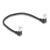 DeLOCK RJ45 Network Cable Cat.6A S/FTP Slim 90° downwards 0.25 m black