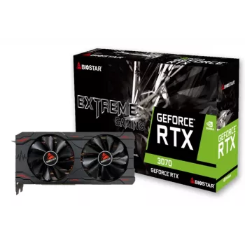 Graphics Card BIOSTAR GeForce RTX 3070 8 GB GDDR6, 256-bit, PCIe 4.0
