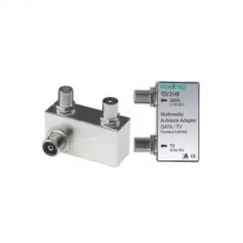 axing TZU 21-65 - Cable-Splitter-/connector - 5 - 1006 MHz - Silver - Metal - Male/Female - A