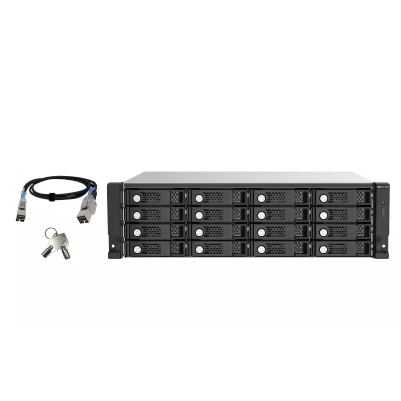 QNAP TL-R1620Sep-RP HDD enclosure Black, Grey 2.5/3.5 inch