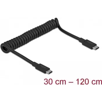 USB Cable DeLOCK 85350 USB 3.2 Gen 2 1.2m USB C Black