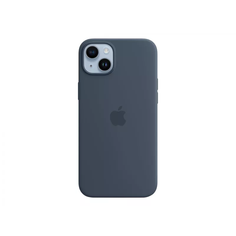 Silicone Case Cover Apple iPhone 14 Plus MagSafe Storm Blue