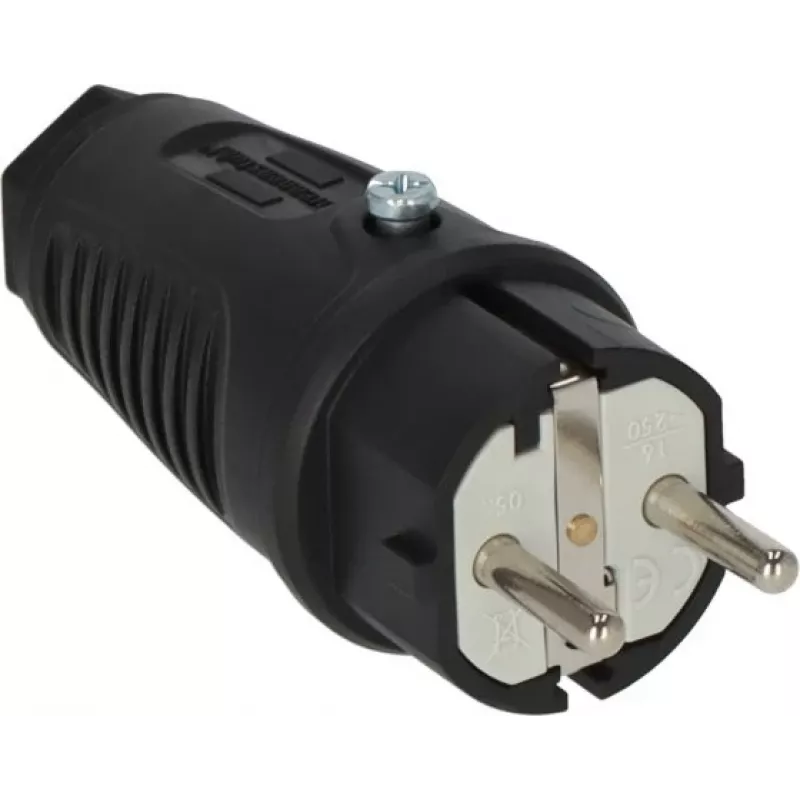 Electrical power plug Type E/F Brennenstuhl 1082040020 Black 230V 16A