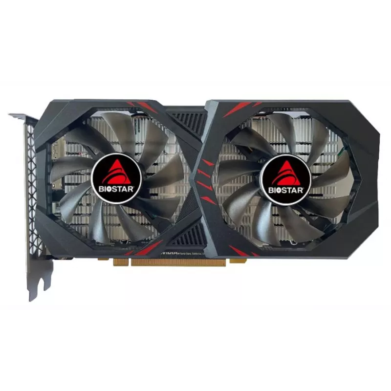 Graphics card BIOSTAR GeForce GTX 1660 Ti — 6 GB GDDR6, 192-bit, PCIe 3.0, Dual-fan