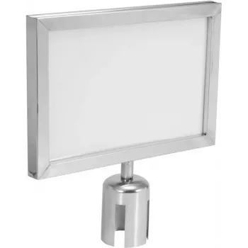 Sign EUROLITE Hinweisschild for Barrier 317×215 mm silver